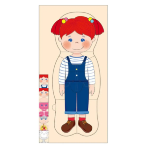 Puzzle educativ multistrat, anatomia umana, Fetita