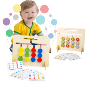 Joc Montessori, labirint de asociere si sortare culori si animale