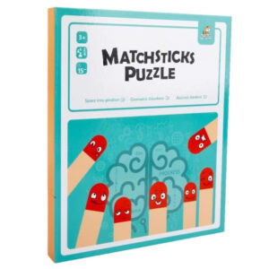 Joc educativ magnetic cu betisoare amuzante, din lemn, Montessori