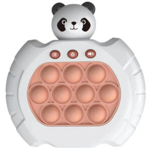 Joc interactiv Pop-It Consola, antistres, cu sunete si lumini, Ursuletul Panda