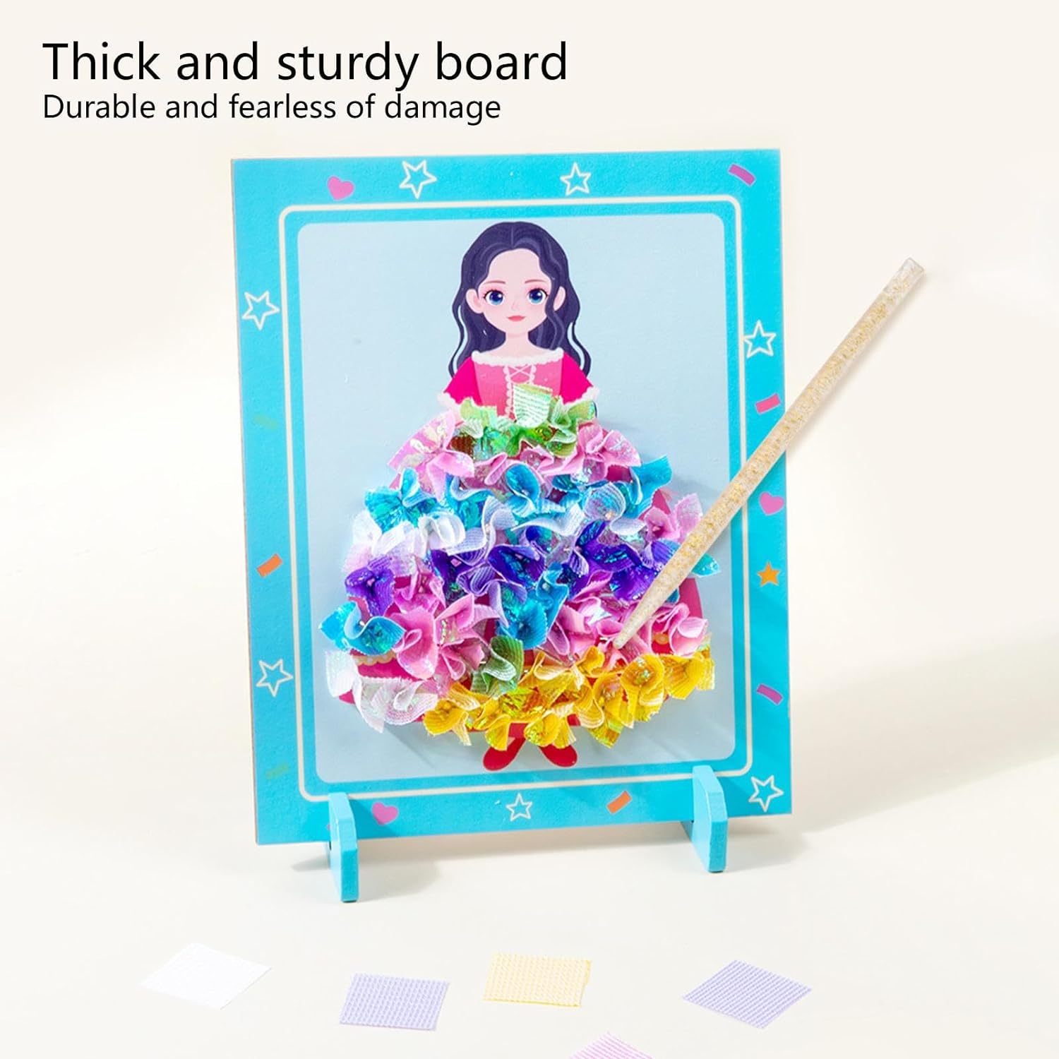 Joc Creativ si educativ pentru copii, Broderie pe Fusta Printesei, Mov - imagine 4