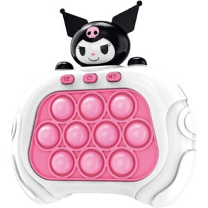 Pop It Game Electronica, Consola Premium, cu Lumini, 3 Culori, 4 Moduri de Joc, Kuromi