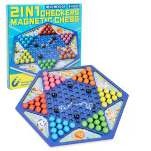 Set de Sah Magnetic, Joc Magnetic de Strategie Educational, Multifunctional pentru Copii si Adulti