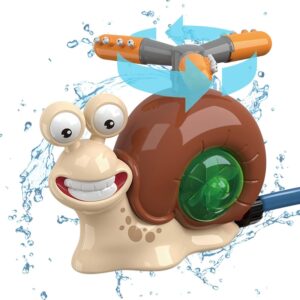 Aspersor de Gradina pentru Copii „Melcul Jucaus” – Rotire 360°, Pulverizare Ajustabila, Jocuri cu Apa in Aer Liber, +3 ani