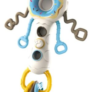 Zornaitoare de Mana Donut din Silicon pentru Bebelusi 18+ Luni - Jucarie Texturata Interactiva