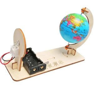 Kit STEM DIY Ciclu Zi Noapte cu Glob Pamantesc - Model Educational Interactiv