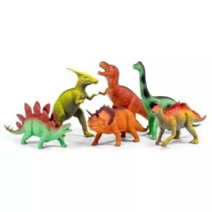 Set de 6 figurine dinozauri realiste si colorate pentru joaca educativa si colectie