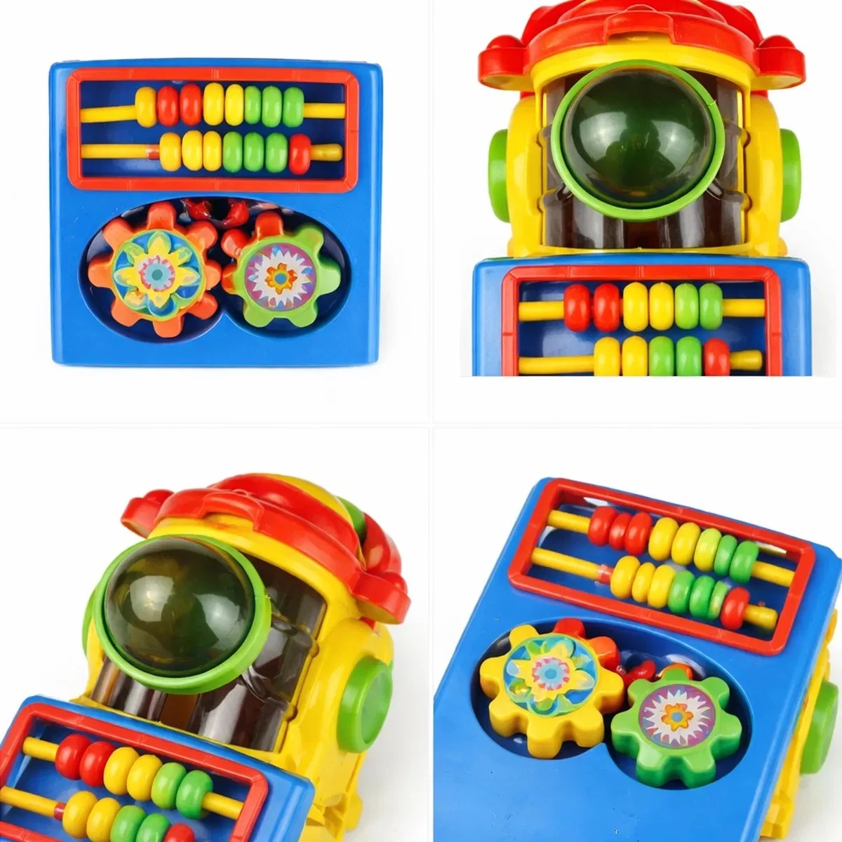 Trenulet interactiv educativ cu sortator de forme si lumini, ideal pentru bebelusi si copii mici - imagine 6