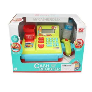 Casa de marcat interactiva cu scanner si calculator real pentru copii