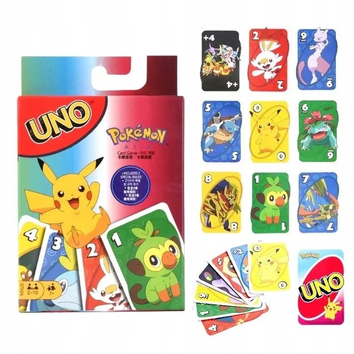 Joc de carti uno pokemon original pentru copii si adulti distractie garantata - imagine 2