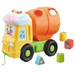 Camion interactiv cu forme, lumini si sunete pentru dezvoltarea bebelusilor si copiilor mici