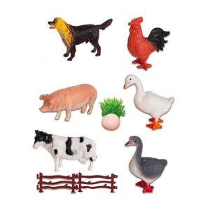 Set de jucarii animale de ferma, educativ si interactiv pentru copii mici