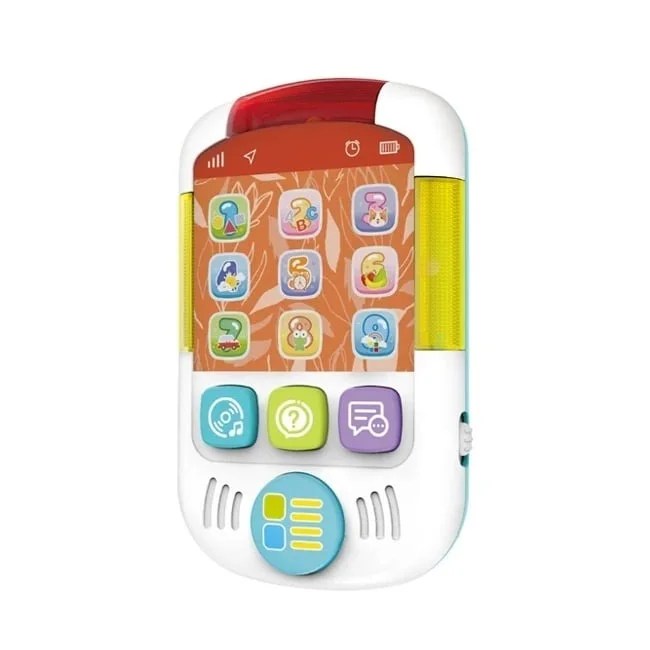 Telefon interactiv educativ pentru bebelusi, ideal pentru stimulare auditiva si coordonare